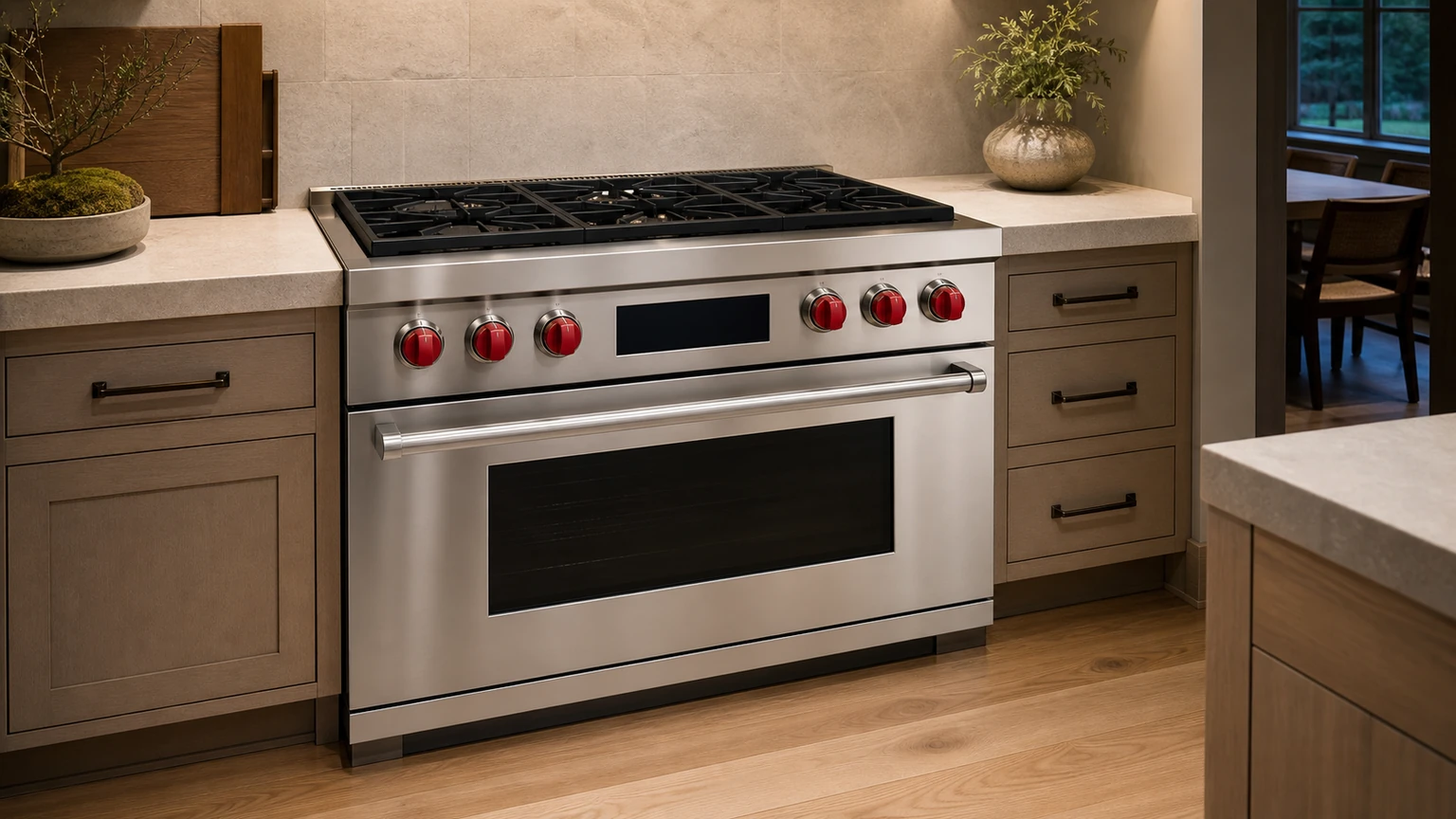Premium kitchen range prepared for a professional diagnostic visit